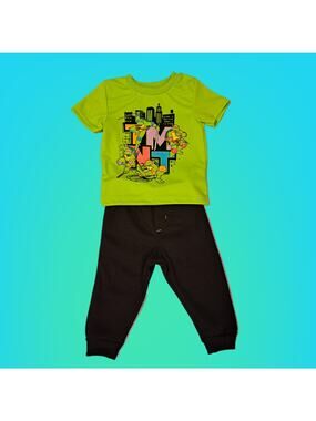 TMNT 12 Month Teenage Mutant Ninja Turtle Outfit 2 Piece Set